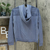 DG2 by Diane Gilman Women's Denim Look Classic Stretch French Terry Jacket