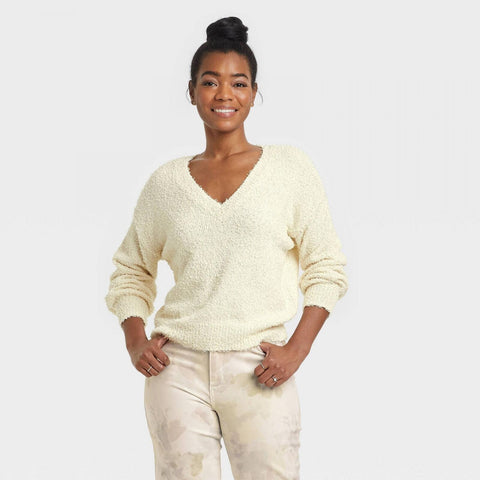 Universal Thread Women's V-Neck Pullover Sweater