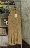 Who What Wear Women's Sleeveless Halter Neck A Line Dress