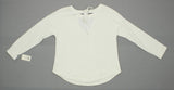A New Day Women's Cozy Leisure Shirt Top Cream XXL