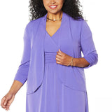 IMAN Women's Plus Size Boho Chic Drape Front Jersey Knit Cardigan