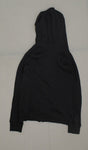 District Threads Women's Mini Ribbed Full Zip Hoodie DT227 Black XL