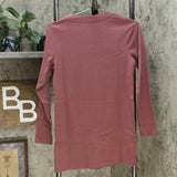 Denim & Co. Women's Essentials Interlock V-Neck Tunic Top