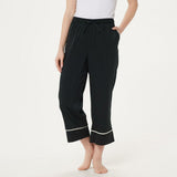 AnyBody Women's Piped Satin Pajama Pants