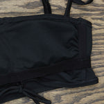 Xhilaration Women's Cinch-Front Bandeau Bikini Top