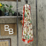 Basha Christmas Dog Oblong Scarf