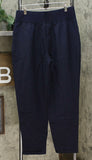 DG2 by Diane Gilman Women's Wrinkle Resistant Gabardine Pants Navy Medium