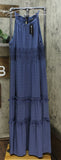 Curations Women's Plus Size Maxi Dress With Lace Trim