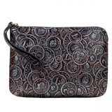 Patricia Nash Cassini Coin Tooled Leather Wristlet