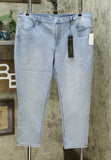 DG2 by Diane Gilman Women's Petite Plus Stretch Skinny Jeans Chambray 20WP