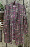 Soft & Cozy Women's Brushed Jersey Knit Wrap With Shirred Back Purple Medium