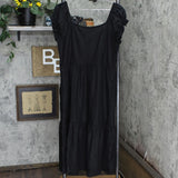 Who What Wear Women's Raglan Short Sleeve Linen Blend A-Line Dress WD-843