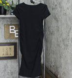Isabel Maternity by Ingrid & Isabel Short Sleeve T-Shirt Maternity Dress Black S