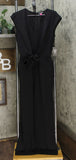 Vince Camuto Women's Tie Front Crepe Jumpsuit With Pockets