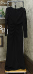X by Xscape Women's Glitter Cutout Shoulder Gown Black 12