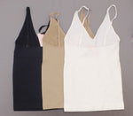 Nearly Nude Women's 3 Pack Seamless Shaping V-Neck Tank Tops
