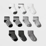 Cat & Jack Toddler Boys' 10pk Ankle Socks
