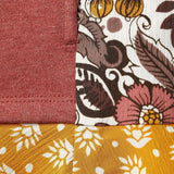 LOGO by Lori Goldstein French Terry Top with Woven Panels Redwood Small