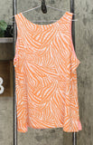 IMAN Women's Plus Size Boho Chic Reversible Button Front Tank Top