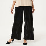 Joan Rivers Petite Solid Accordion Pleat Palazzo Pants