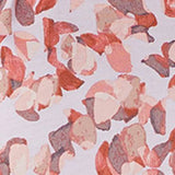 LOGO by Lori Goldstein Women's Printed Cotton Modal Knit Top with Sleeve Detail