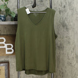 Comfort Code Women's Plus Size V-Neck Jersey Tank Top