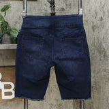 DG2 by Diane Gilman Classic Stretch Pull On Bermuda Shorts Indigo Petite Medium