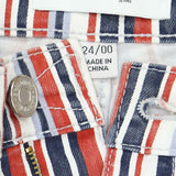 Skinnygirl Women's Carrie Skimmer Shorts. 698407 Nantucket Stripe 24