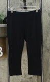 Xhilaration Women's Solid Jersey Capri Leggings Black XL
