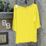 Isaac Mizrahi Live! Plus 3/4-Sleeve Knit Top With Cross Back Detail