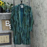 Susan Graver Petite Printed Novelty Knit Duster Cardigan & Tank Top