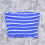 Xhilaration Women's Smocked Bandeau Bikini Top