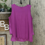 DG2 by Diane Gilman Women's Woven and Knit Tank Top