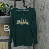 Karen Scott Plus Size Embellished Long Sleeve Christmas Knit Top