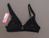 Xhilaration Women's Longline Ribbed Triangle Bikini Top