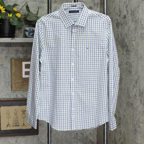Tommy Hilfiger Slim-Fit Performance Stretch Check Dress Shirt Pine L 1 –  Biggybargains