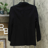 DG2 by Diane Gilman Women's Ponte Blazer Jacket Black Medium