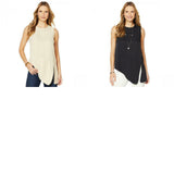 NWT DG2 by Diane Gilman Asymmetric Sleeveless Top 703140 Medium XL