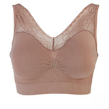 Rhonda Shear Women's Plus Size 2 Pack Seamless Ahh Bras with Lace