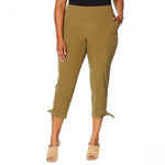 Lemon Way Women's Plus Size On the Move Stretch Tech Crop Pants