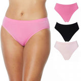 Rhonda Shear Women's 3 Pack Ahh Seamless Brief Panties Pinks Medium