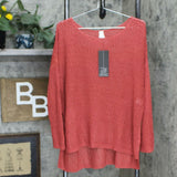 MarlaWynne Plus Size Crimp Yarn Tunic Sweater