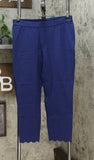 NWT Lemon Way Women's Flawless Twill Scallop Hem Crop Pants 10 14 16
