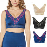 Rhonda Shear 3 Pack Betty Pin-Up Bras with Back Closure and Removable Pads