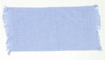 Q-Tees NEW Fingtertip Fringed Towel Blue 02854