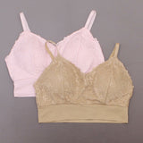 Rhonda Shear 2 Pack Lace Leisure Bras With Removable Pads