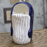 Beachcombers Coastal Life Navy And White Whale Pitcher. B23998