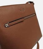 Kate Spade New York Top-Zip Leather Crossbody Bag Warm Gingerbread Brown