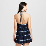 New Xhilaration Women's Halter Tie Dye Tank Top With Tassel Trim X-Large