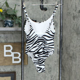 Xhilaration Women's Animal Print One Piece Swimsuit